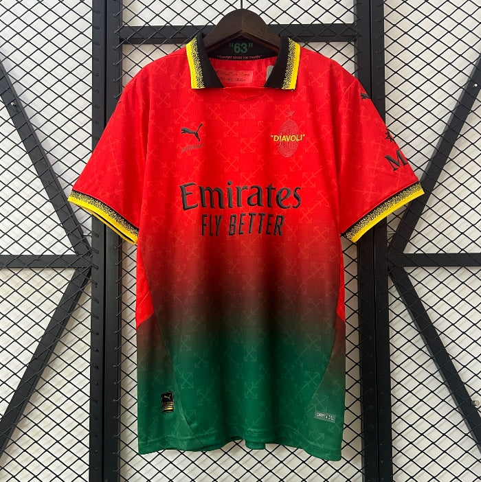 AC Milan 2024/2025 x Off-white shirt red