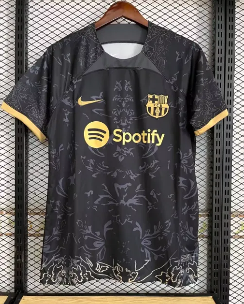 Black and deals gold barcelona jersey