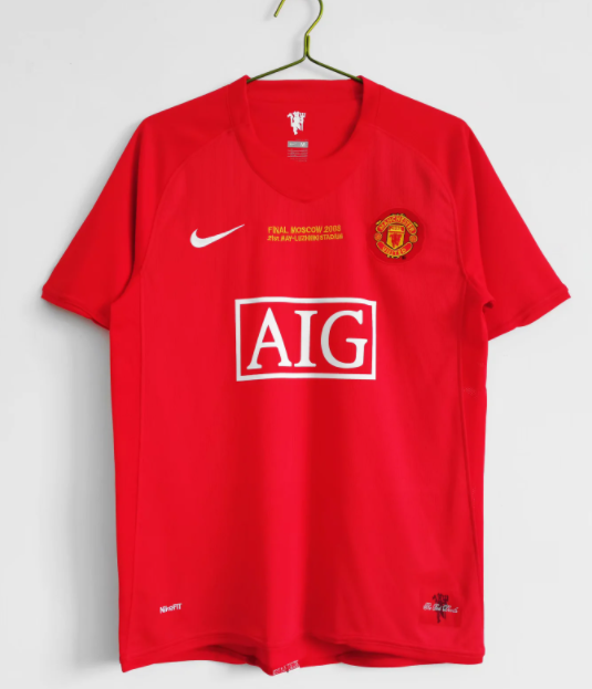 07/08 Manchester United jersey, Rare UCL edition.