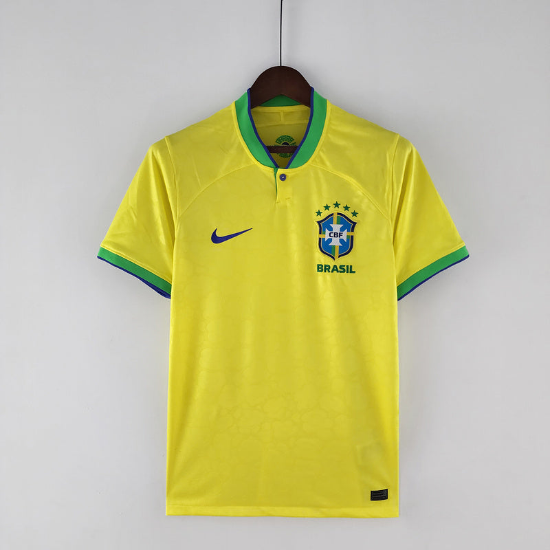 Camisa Brasil Cbf Big Logo Amarela