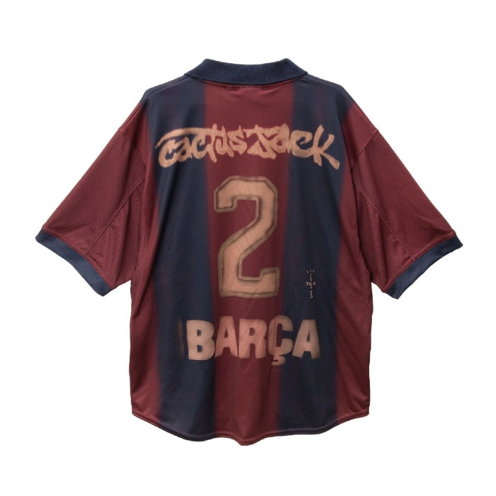 CJ X NIKE X FC BARCELONA RETRO 2000/01 HOME SKELETON JERSEY
