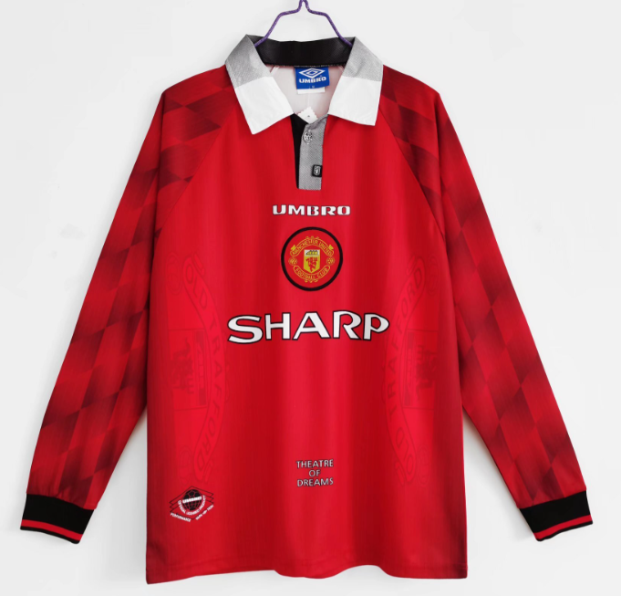 Manchester United 1996/1997 home retro shirt (long sleeve)