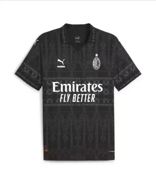 AC Milan x PLEASURES 2023/2024 special version shirt black