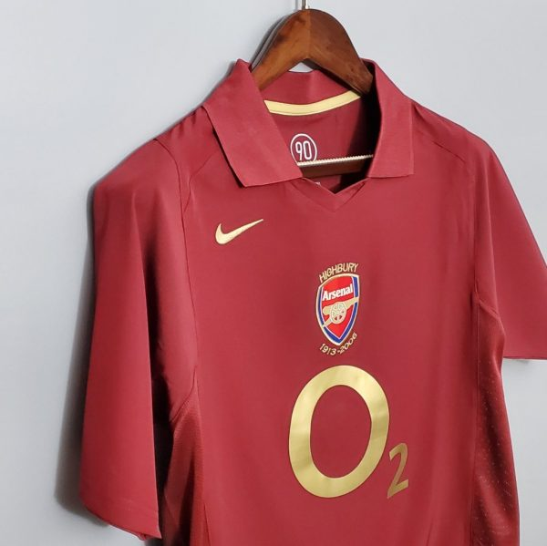 Henry 14 for Retro Shirt 2005-2006 Arsenal Home Red Vintage Soccer Jersey