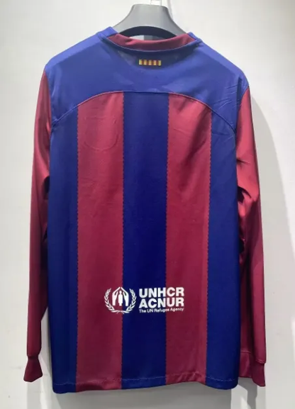 23/24 FC Barcelona Home Kit Long Sleeve