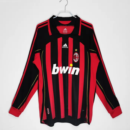 06/07 AC MILAN Retro Home Kit (Long Sleeve) – BATFAMILYSHOP