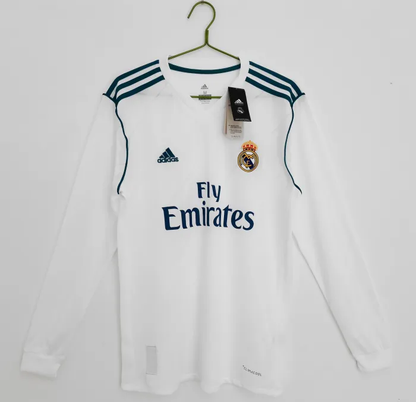 17/18 Real Madrid Home Kit (Long Sleeve)